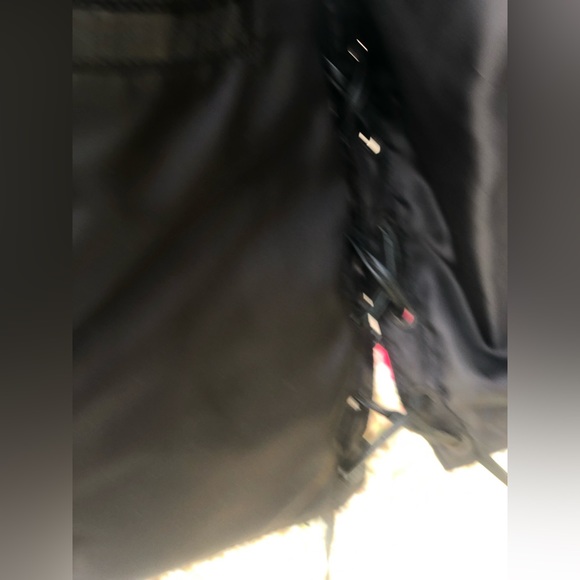 Vintage 90s grunge punk biker black leather side lace up leather vest - Picture 8 of 11